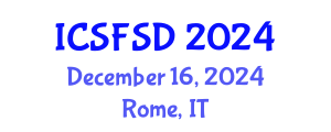 International Conference on Soil Formation and Soil Development (ICSFSD) December 16, 2024 - Rome, Italy