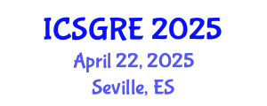 International Conference on Soil, Groundwater Remediation and Excavation (ICSGRE) April 22, 2025 - Seville, Spain