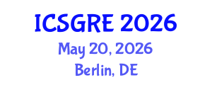 International Conference on Soil, Groundwater Remediation and Excavation (ICSGRE) May 20, 2026 - Berlin, Germany