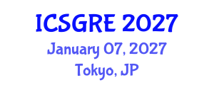 International Conference on Soil, Groundwater Remediation and Excavation (ICSGRE) January 07, 2027 - Tokyo, Japan International Conference on Soil, Groundwater Remediation and Excavation (ICSGRE) January 07, 2027 - Tokyo, Japan