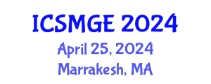International Conference on Soil Mechanics and Geotechnical Engineering (ICSMGE) April 25, 2024 - Marrakesh, Morocco