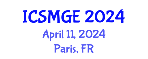 International Conference on Soil Mechanics and Geotechnical Engineering (ICSMGE) April 11, 2024 - Paris, France