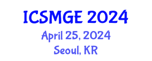 International Conference on Soil Mechanics and Geotechnical Engineering (ICSMGE) April 25, 2024 - Seoul, Republic of Korea