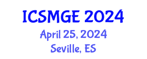 International Conference on Soil Mechanics and Geotechnical Engineering (ICSMGE) April 25, 2024 - Seville, Spain