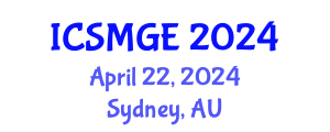 International Conference on Soil Mechanics and Geotechnical Engineering (ICSMGE) April 22, 2024 - Sydney, Australia