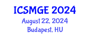 International Conference on Soil Mechanics and Geotechnical Engineering (ICSMGE) August 22, 2024 - Budapest, Hungary
