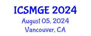 International Conference on Soil Mechanics and Geotechnical Engineering (ICSMGE) August 05, 2024 - Vancouver, Canada