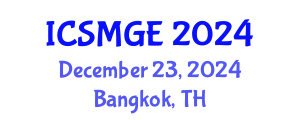 International Conference on Soil Mechanics and Geotechnical Engineering (ICSMGE) December 16, 2024 - Bangkok, Thailand