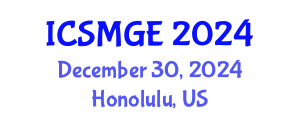 International Conference on Soil Mechanics and Geotechnical Engineering (ICSMGE) December 30, 2024 - Honolulu, United States