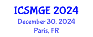 International Conference on Soil Mechanics and Geotechnical Engineering (ICSMGE) December 30, 2024 - Paris, France