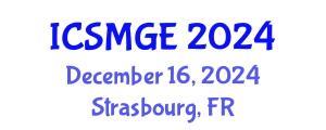International Conference on Soil Mechanics and Geotechnical Engineering (ICSMGE) December 16, 2024 - Strasbourg, France