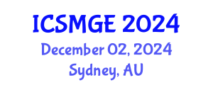 International Conference on Soil Mechanics and Geotechnical Engineering (ICSMGE) December 02, 2024 - Sydney, Australia