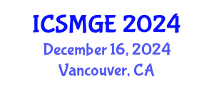 International Conference on Soil Mechanics and Geotechnical Engineering (ICSMGE) December 16, 2024 - Vancouver, Canada