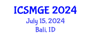 International Conference on Soil Mechanics and Geotechnical Engineering (ICSMGE) July 15, 2024 - Bali, Indonesia