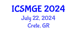 International Conference on Soil Mechanics and Geotechnical Engineering (ICSMGE) July 22, 2024 - Crete, Greece