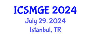 International Conference on Soil Mechanics and Geotechnical Engineering (ICSMGE) July 29, 2024 - Istanbul, Turkey