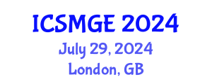 International Conference on Soil Mechanics and Geotechnical Engineering (ICSMGE) July 29, 2024 - London, United Kingdom