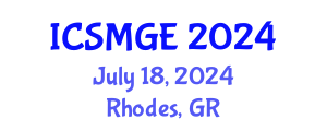 International Conference on Soil Mechanics and Geotechnical Engineering (ICSMGE) July 18, 2024 - Rhodes, Greece
