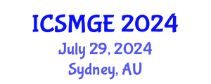 International Conference on Soil Mechanics and Geotechnical Engineering (ICSMGE) July 29, 2024 - Sydney, Australia