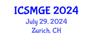 International Conference on Soil Mechanics and Geotechnical Engineering (ICSMGE) July 29, 2024 - Zurich, Switzerland