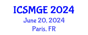 International Conference on Soil Mechanics and Geotechnical Engineering (ICSMGE) June 20, 2024 - Paris, France