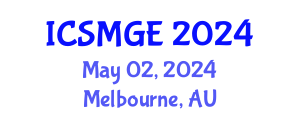 International Conference on Soil Mechanics and Geotechnical Engineering (ICSMGE) May 02, 2024 - Melbourne, Australia
