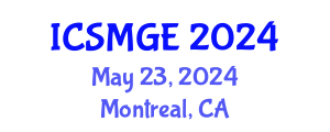 International Conference on Soil Mechanics and Geotechnical Engineering (ICSMGE) May 23, 2024 - Montreal, Canada