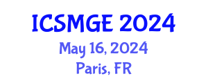 International Conference on Soil Mechanics and Geotechnical Engineering (ICSMGE) May 16, 2024 - Paris, France