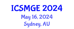 International Conference on Soil Mechanics and Geotechnical Engineering (ICSMGE) May 16, 2024 - Sydney, Australia