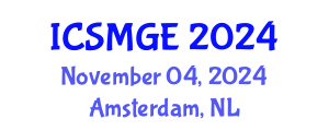 International Conference on Soil Mechanics and Geotechnical Engineering (ICSMGE) November 04, 2024 - Amsterdam, Netherlands