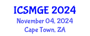 International Conference on Soil Mechanics and Geotechnical Engineering (ICSMGE) November 04, 2024 - Cape Town, South Africa