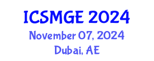 International Conference on Soil Mechanics and Geotechnical Engineering (ICSMGE) November 07, 2024 - Dubai, United Arab Emirates