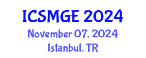International Conference on Soil Mechanics and Geotechnical Engineering (ICSMGE) November 07, 2024 - Istanbul, Turkey