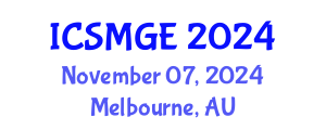 International Conference on Soil Mechanics and Geotechnical Engineering (ICSMGE) November 07, 2024 - Melbourne, Australia