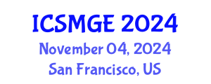 International Conference on Soil Mechanics and Geotechnical Engineering (ICSMGE) November 04, 2024 - San Francisco, United States