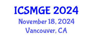 International Conference on Soil Mechanics and Geotechnical Engineering (ICSMGE) November 18, 2024 - Vancouver, Canada
