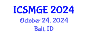 International Conference on Soil Mechanics and Geotechnical Engineering (ICSMGE) October 24, 2024 - Bali, Indonesia