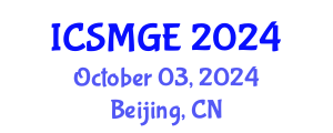 International Conference on Soil Mechanics and Geotechnical Engineering (ICSMGE) October 03, 2024 - Beijing, China