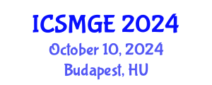 International Conference on Soil Mechanics and Geotechnical Engineering (ICSMGE) October 10, 2024 - Budapest, Hungary
