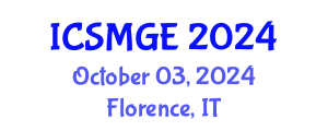 International Conference on Soil Mechanics and Geotechnical Engineering (ICSMGE) October 03, 2024 - Florence, Italy