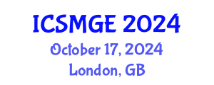 International Conference on Soil Mechanics and Geotechnical Engineering (ICSMGE) October 17, 2024 - London, United Kingdom