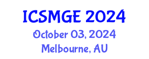 International Conference on Soil Mechanics and Geotechnical Engineering (ICSMGE) October 03, 2024 - Melbourne, Australia