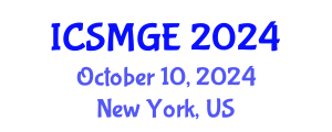 International Conference on Soil Mechanics and Geotechnical Engineering (ICSMGE) October 10, 2024 - New York, United States