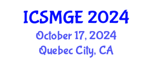 International Conference on Soil Mechanics and Geotechnical Engineering (ICSMGE) October 17, 2024 - Quebec City, Canada