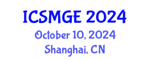 International Conference on Soil Mechanics and Geotechnical Engineering (ICSMGE) October 10, 2024 - Shanghai, China