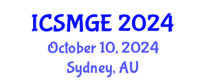 International Conference on Soil Mechanics and Geotechnical Engineering (ICSMGE) October 10, 2024 - Sydney, Australia