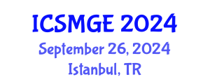 International Conference on Soil Mechanics and Geotechnical Engineering (ICSMGE) September 26, 2024 - Istanbul, Turkey