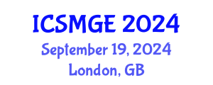 International Conference on Soil Mechanics and Geotechnical Engineering (ICSMGE) September 19, 2024 - London, United Kingdom