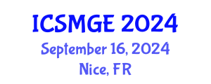 International Conference on Soil Mechanics and Geotechnical Engineering (ICSMGE) September 16, 2024 - Nice, France