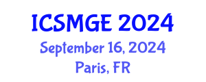 International Conference on Soil Mechanics and Geotechnical Engineering (ICSMGE) September 16, 2024 - Paris, France